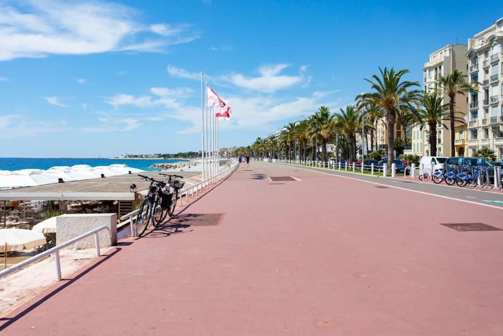 #43 Design Studio Terrace Ac Wifi Sea View 1Min Beach Nice Buitenkant foto