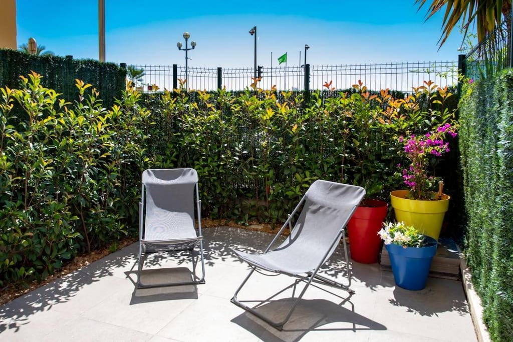 #43 Design Studio Terrace Ac Wifi Sea View 1Min Beach Nice Buitenkant foto